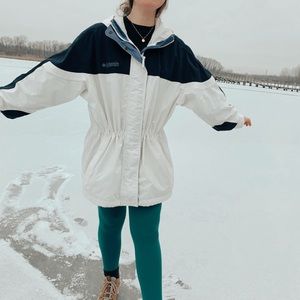 Blue&White Columbia Winter Sport/Ski Coat